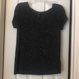 H&M leopard print tee